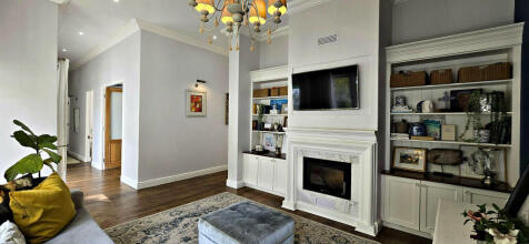 TV Room with Fireplace