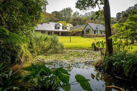 A serene lake providing a peaceful backdrop