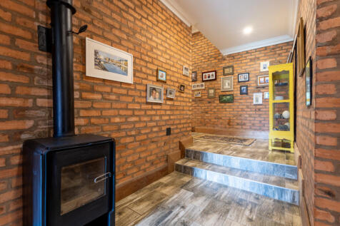 Cozy passage fireplace