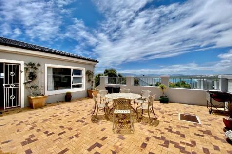 Patio area in front of house