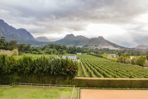 Views of orchards and mountains