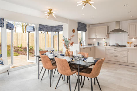 Dining area with French doors to garden