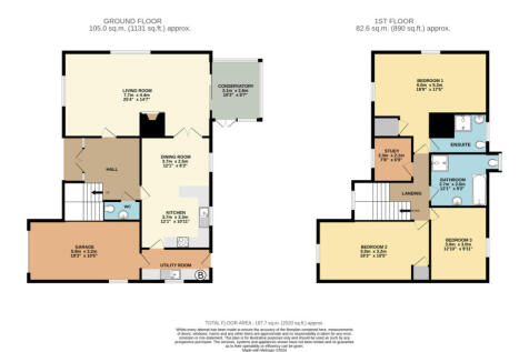 Modern detached 4 bed house with garden
