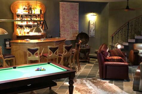 Bar area by night