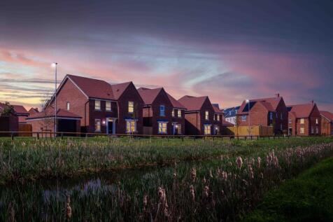 Brookwood Meadows dusk street scene