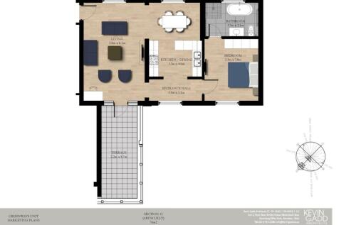 Floor plan for Arum Lily apartment