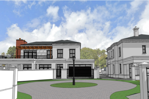 Architect&#39;s rendering - front of Portion 16