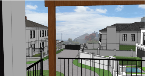 Architect&#39;s rendering - views from first floor of Portion 16