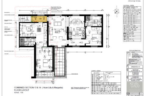 Proposed layout of apartment