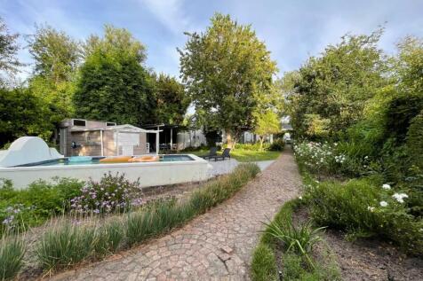 View from the garden to the house