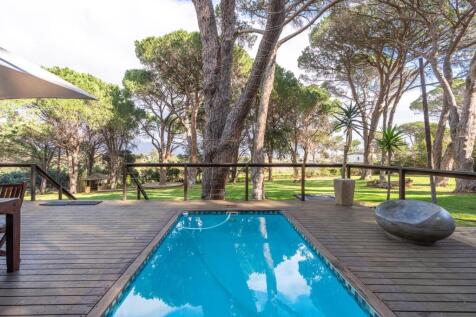 View of garden from verandah and swimming pool