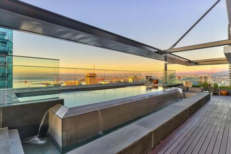 Sunset views from 27th floor pool deck