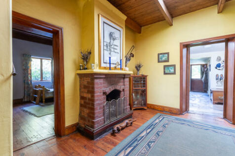 Cozy Dining room fireplace