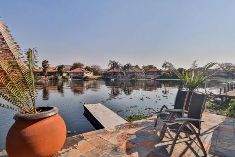 Lower terrace with private jetty