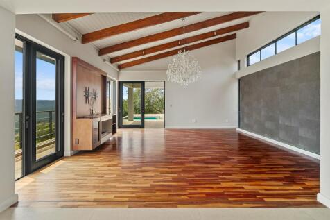 Lounge overlooking the swimming pool area