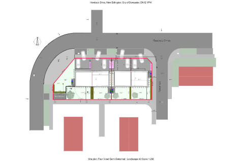 4 dwellins site plan