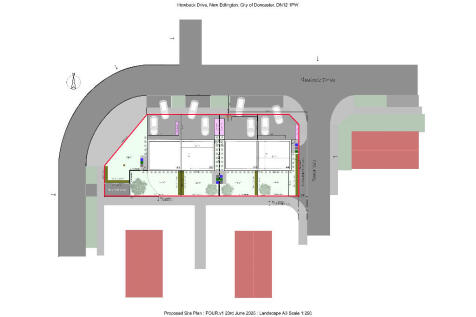 4 dwelling site plan