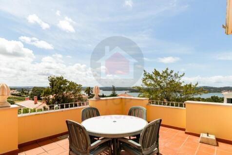 villa with lagoon views