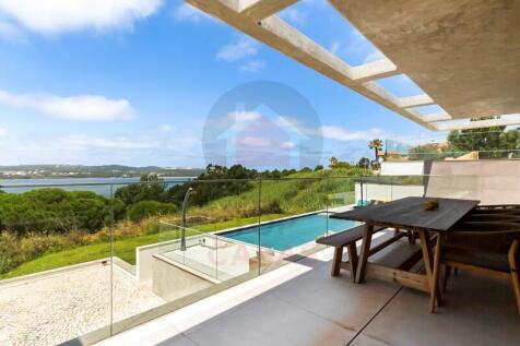 Villa with lagoon views