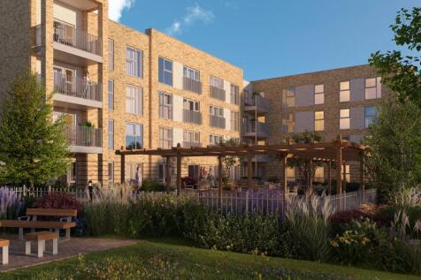 Artist impression: Garden at dusk, overlooking the canal  