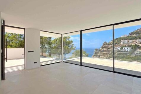 05-port andratx-Minimalistische Villa-kaufen-panoramafenster