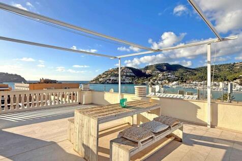 02-port-andratx-Modern renoviertes Penthouse mit Blick auf den Hafen und das Meer-kaufen-dachterrasse