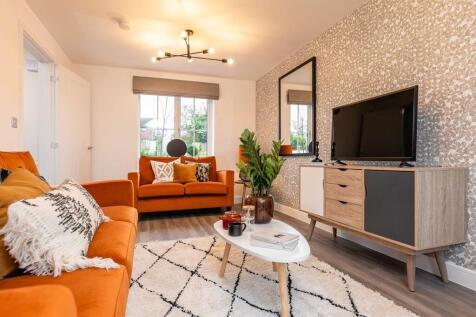 Open plan lounge with plenty of space for two sofas
