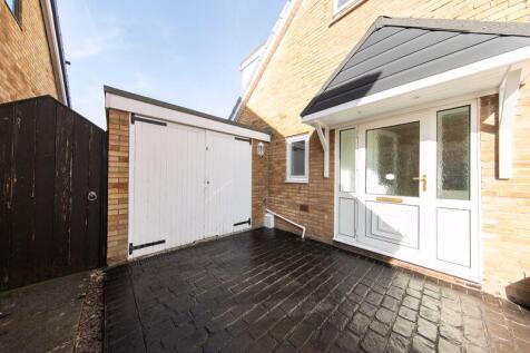 Front door and garage