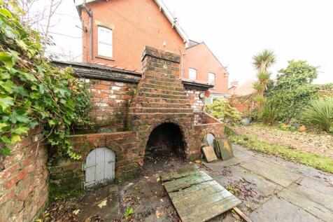 Brick fireplace