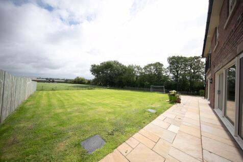 Private garden with open aspect