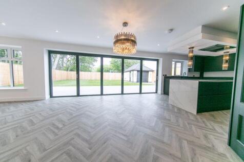 Five panel bi-fold door to garden