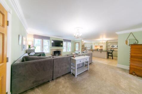 Open plan living area and kitchen