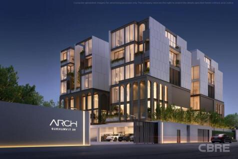 Modern-classic houses with a unique arch facade design.