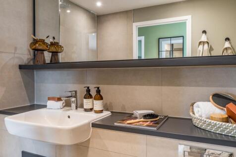 bathroom counter close