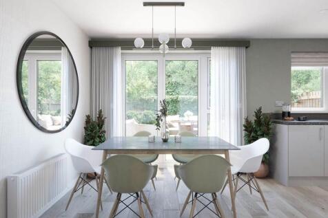 Sociable kitchen diner with access to the garden