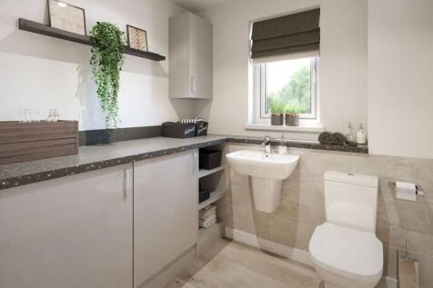 Downstairs WC with utility, keeping the washing machine out of sight