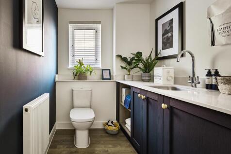 Downstairs WC with utility, keeping the washing machine out of sight
