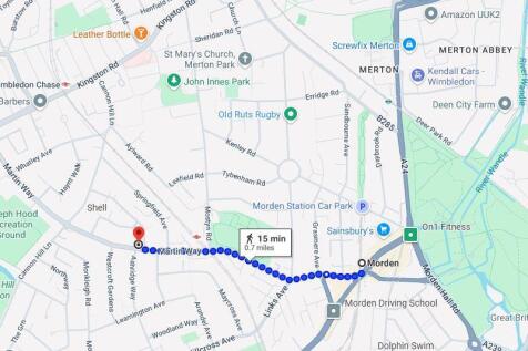 Map to Morden tube.JPG