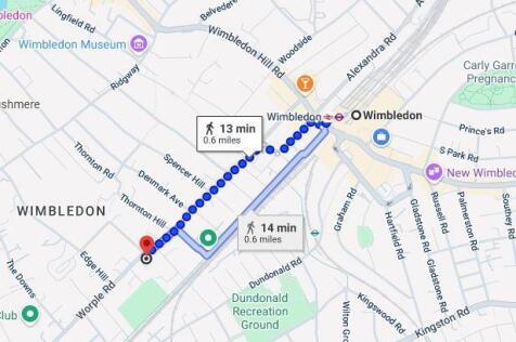 map to Wimbledon station.JPG