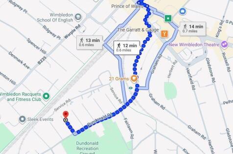 Map to Wimbledon station.JPG