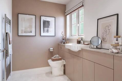 Spacious en suite with a double shower