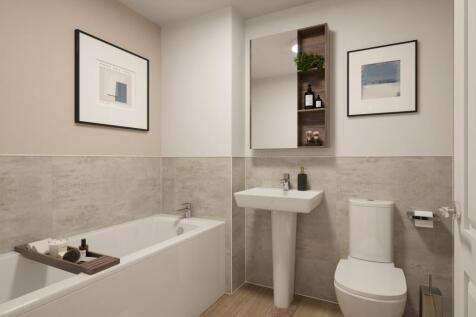Internal CGI of the bathroom in the freiston