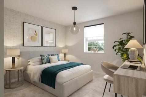 Internal CGI of third bedroom in the freiston