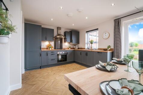 Interior view of our kitchen &amp; dining in our 3 bed Mewstone home