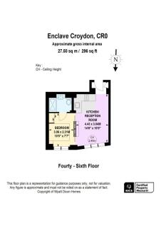 1 Bedroom Floorplan