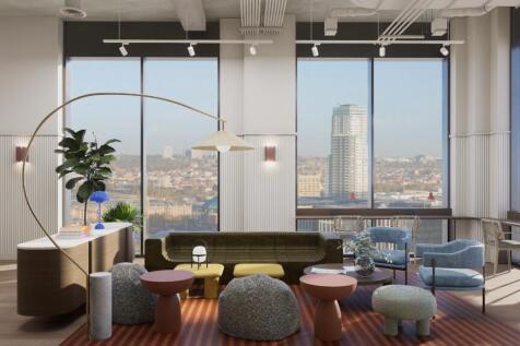 Co Living Lounge CGI