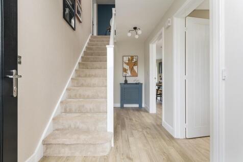 A warm hallway welcomes you home