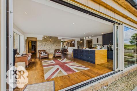 Open-Plan Kitchen Living Area from Outside