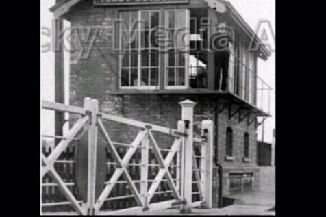Vintage photo of the original signal box