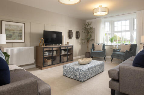 Internal shot of the lounge in the holden show home